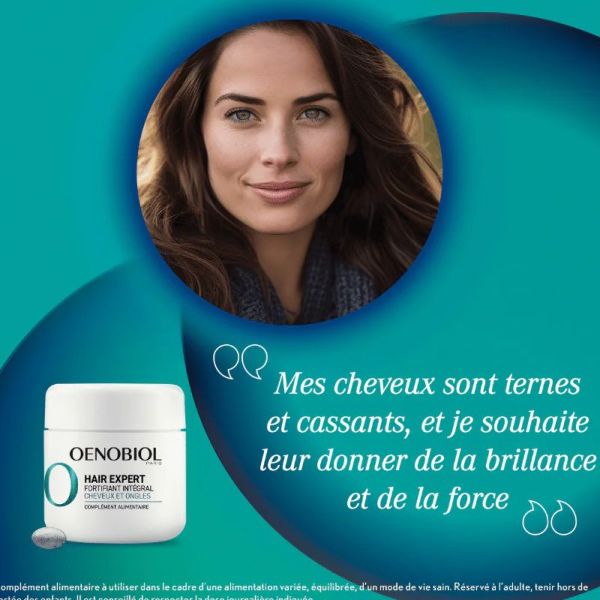 Oenobiol Hair Expert fortifiant intégral cheveux ongles 2x30 capsules