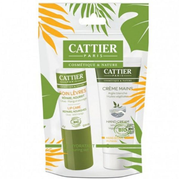 Cattier Kit Hydratant mains 30 ml et lèvres