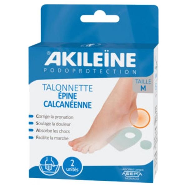 Akileïne Podoprotection talonnette épine calcanéenne 1 Paire Taille M
