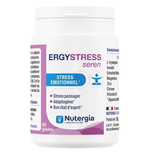 Nutergia Ergystress Seren stress et sommeil 60 Gélules