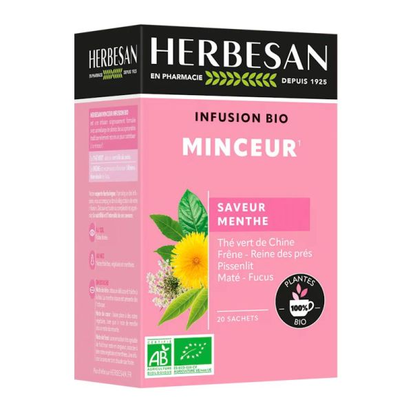 Herbesan infusion minceur Bio 20 Sachets