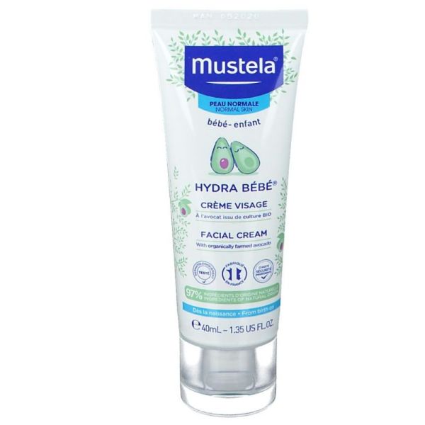 Mustela Hydra bébé crème visage 40ml