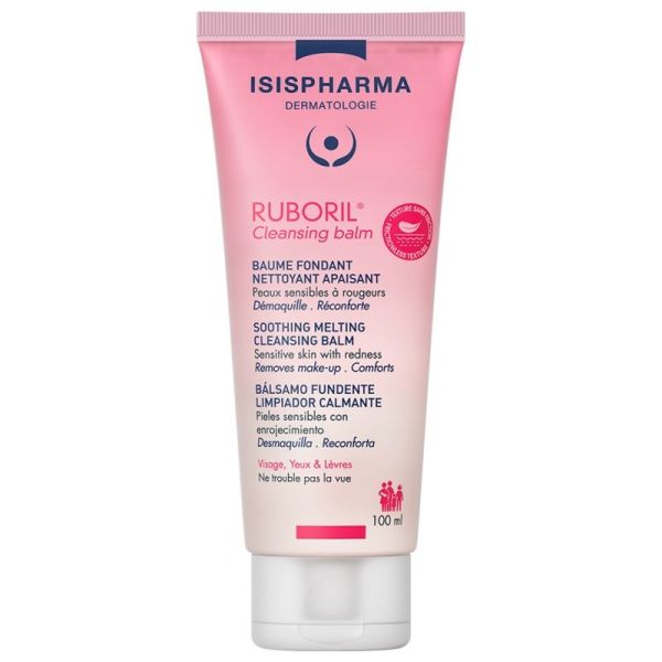 Isispharma Ruboril baume fondant nettoyant apaisant peaux sensibles à rougeurs 100 m