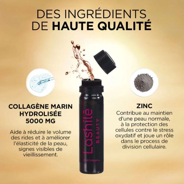 Lashilé Beauty Shots Collagène 5000 mg 14 jours 14 Shots X15ml