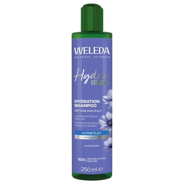 Weleda Hydra Shine shampoing Hydratant au Fleurs de Lin des Alpes 150 ml