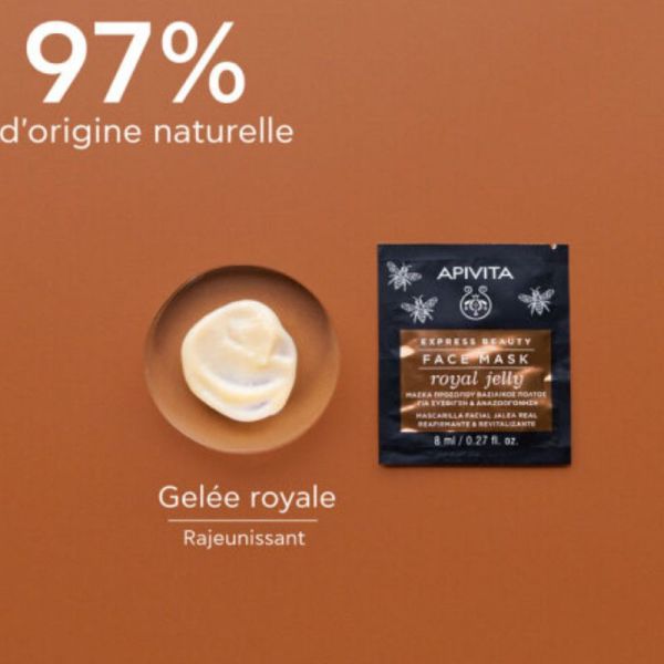 Apivita masque visage à la gelée royale 2x8ml