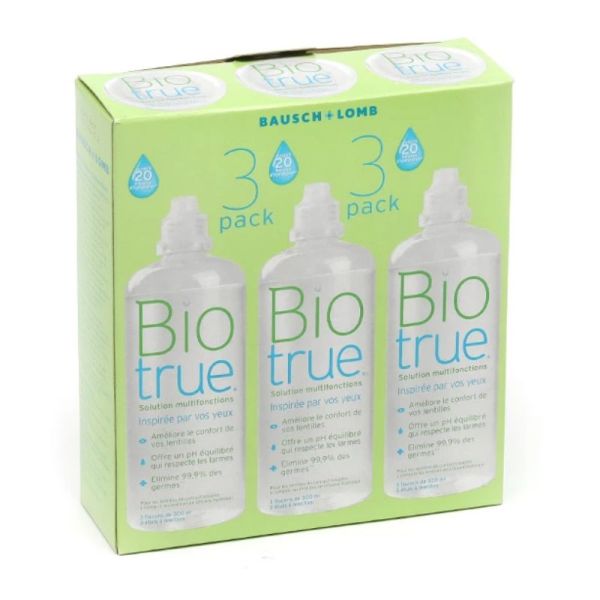 Bausch & Lomb Biotrue solution multifonctions lot de 3 x300ml