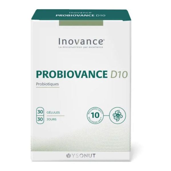Inovance Probiovance Flore Intestinale probiotique D10 30 Gélules