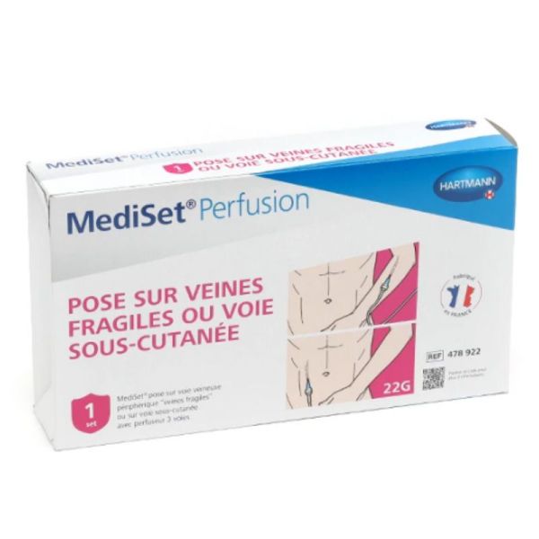 Mediset Perfusion pose sur veines fragiles ou voie sous cutanée