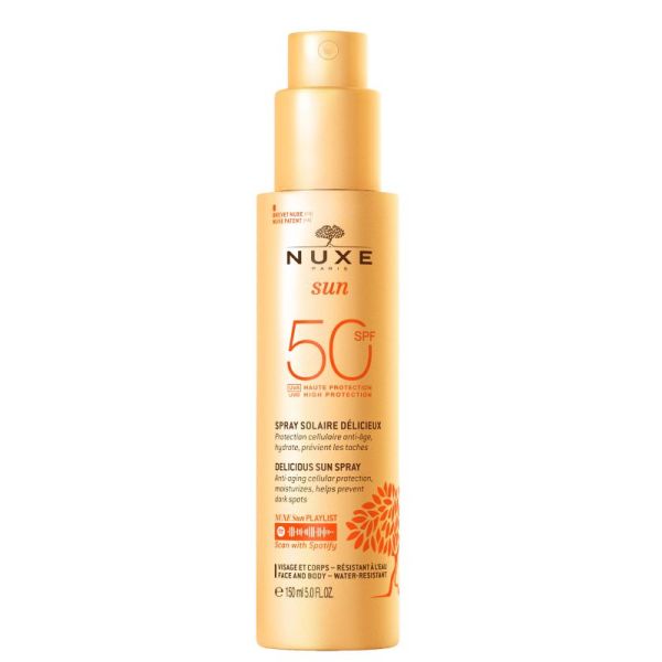 Nuxe Sun spray solaire fondant haute protection SPF 50 150ml