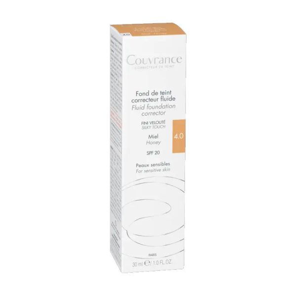 Avène Couvrance fond de teint correcteur fluide 4.0 Miel SPF20 30ml