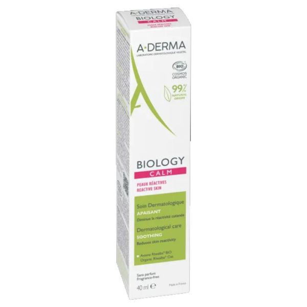 A-Derma Biology Calm soin dermatologique apaisant Bio 40ml