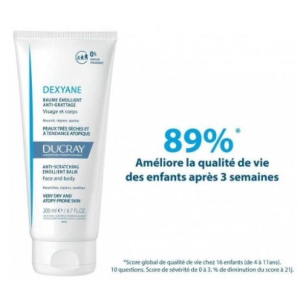 Ducray Dexyane baume émollient peaux très sèches 400ml