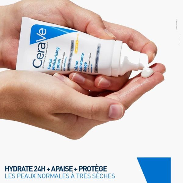 CeraVe crème hydratante visage jour SPF30 52ml