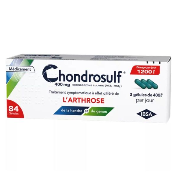 IBSA Chondrosulf 400 mg Arthrose 84 gélules