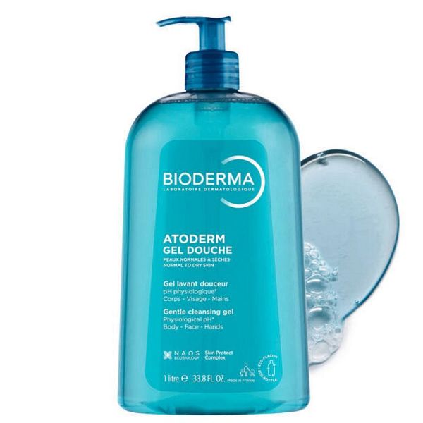 Bioderma Atoderm gel douche ultra douceur peaux sensible 1 litre