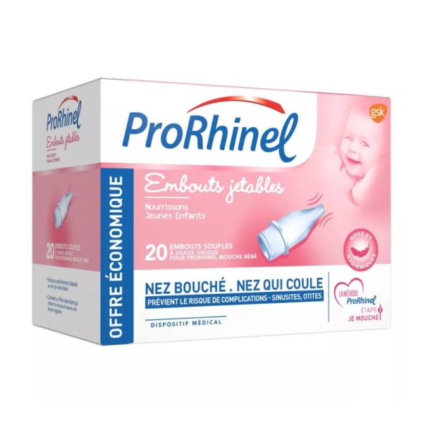 ProRhinel Embouts Jetables Souples pour Mouche Bébé