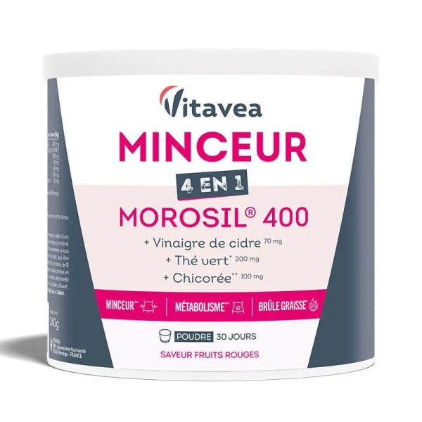 Vitavea Santé Morosil 400 minceur 4 en 1 saveur fruits rouges 240g