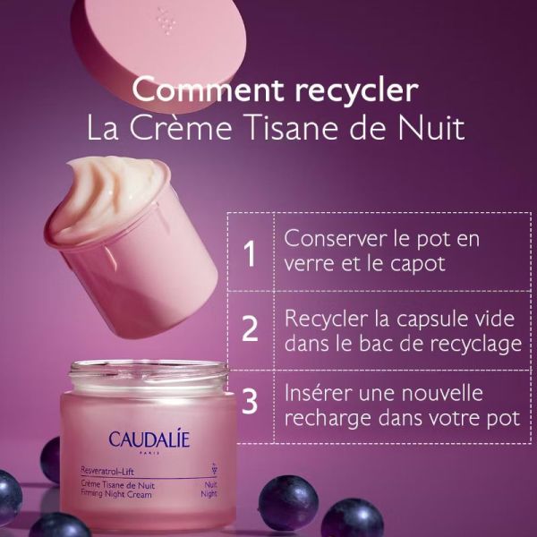 Caudalie Resvératrol-Lift crème tisane nuit recharge 50ml