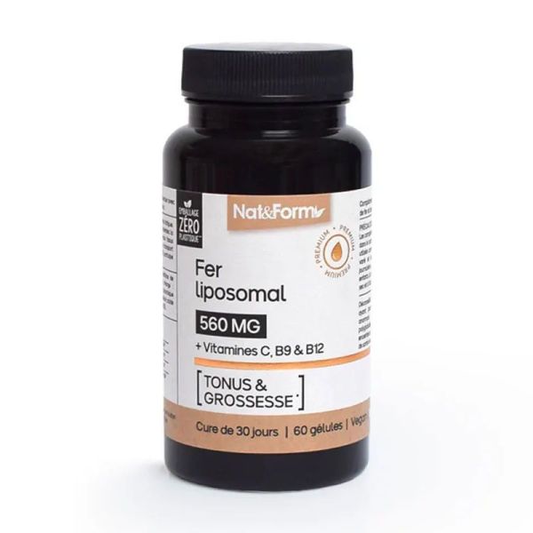 Nat&Form vitamines et minéraux Fer Liposomal 60 gélules végétales