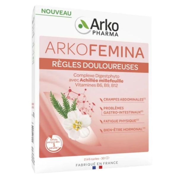 Arkofemina Règles douloureuses 30 comprimés