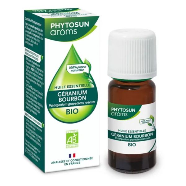 Phytosun Arôms Huile Essentielle Géranium Bourbon Bio 10 ml