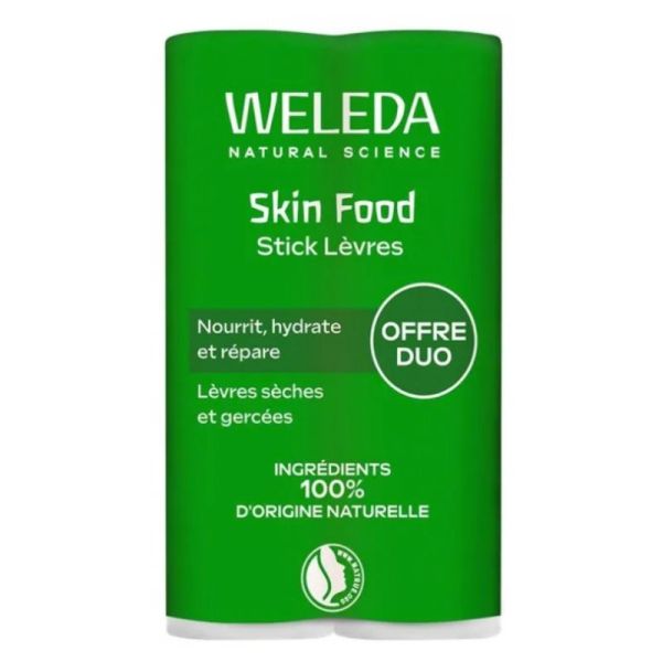 Weleda Skin Food Stick Lèvres Lot de 2 x 4,8g