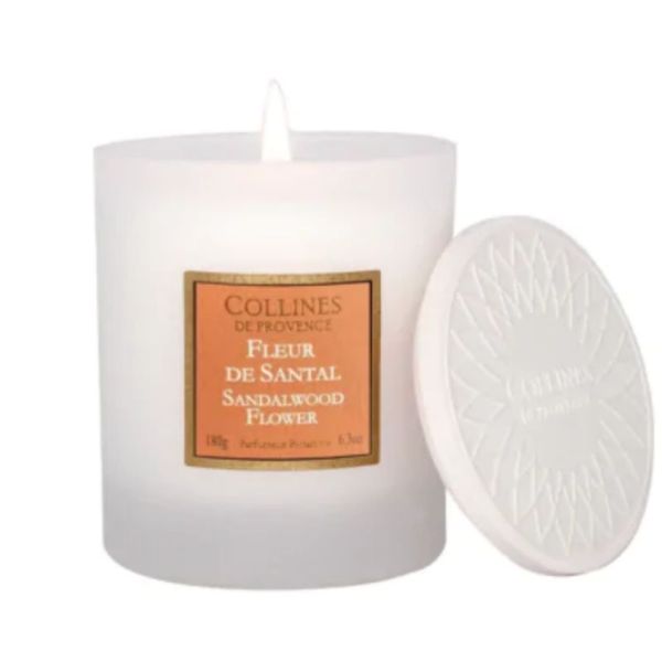 Collines de Provence Collines Bougie parfumée Fleur de Santal 180g