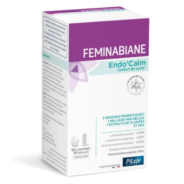 Pileje Feminabiane Endo'calm 60 comprimés + 30 gélules