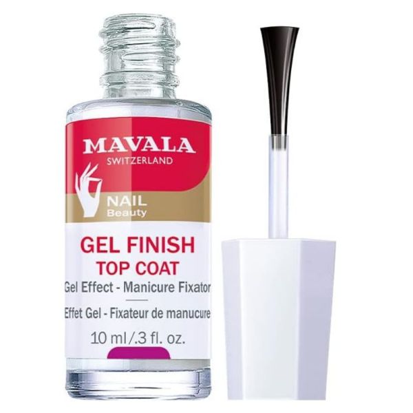 Mavala Top Coat Gel Finish fixateur de manucure transparent 10ml