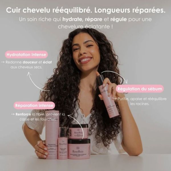 RoseBaie masque Figue de Barbarie & Kératine sébo-régulation & hydratation 500ml