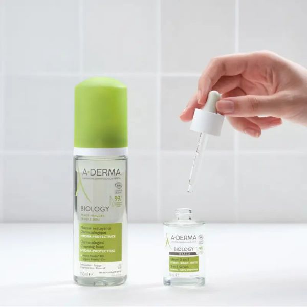 A-Derma Biology mousse nettoyante dermatologique bio 150ml
