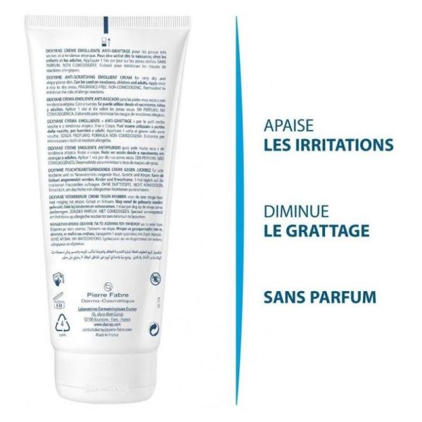 Ducray Dexyane crème émolliente anti-grattage 200ml