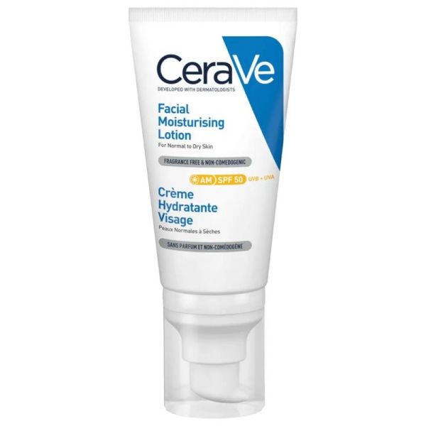 CeraVe Crème Hydratante Visage SPF50 52 ml