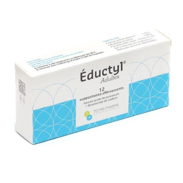 Eductyl Adulte 12 suppositoire effervescents