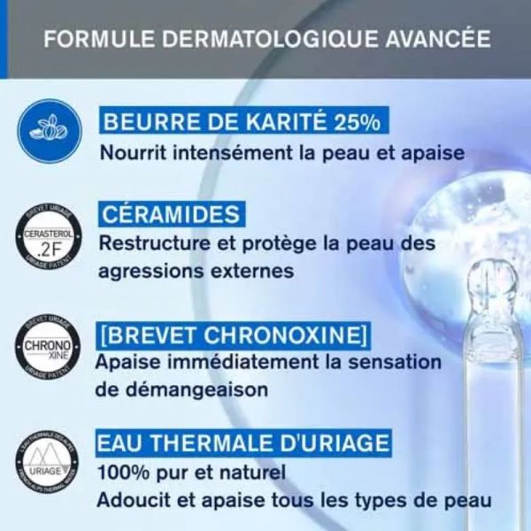 Uriage Xémose C8+  Cérat relipidant anti irritations 200ml