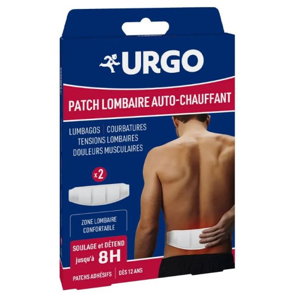 Urgo patch auto-chauffant lombaires 8h x 2 patchs