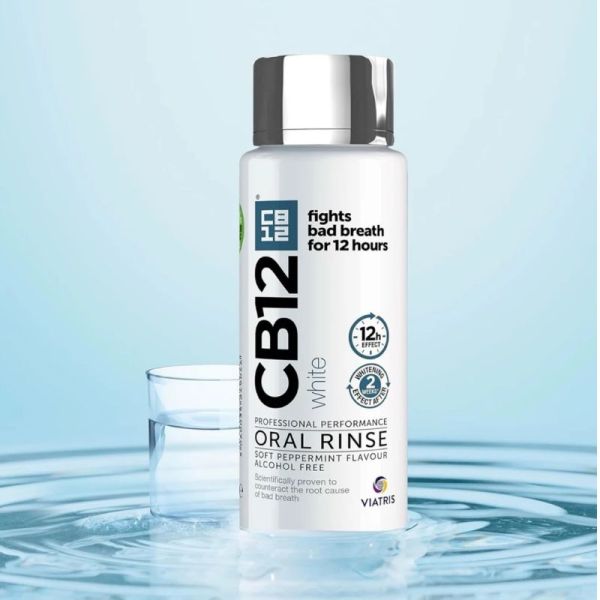 CB12 White 12 Heures bain de bouche lot de 2 x 250ml