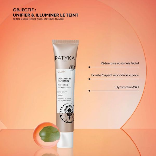 Patyka Glow crème teintée Perfectrice Bio dorée 40ml