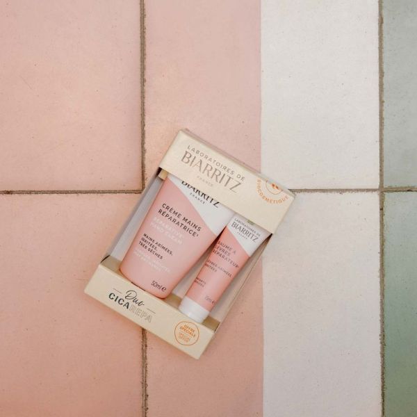 Laboratoires de Biarritz CICA REPA DUO coffret mains et lèvres abîmées et irritées