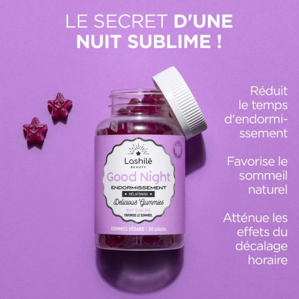 Lashilé Beauty Good Night nuit sublime 60 gummies