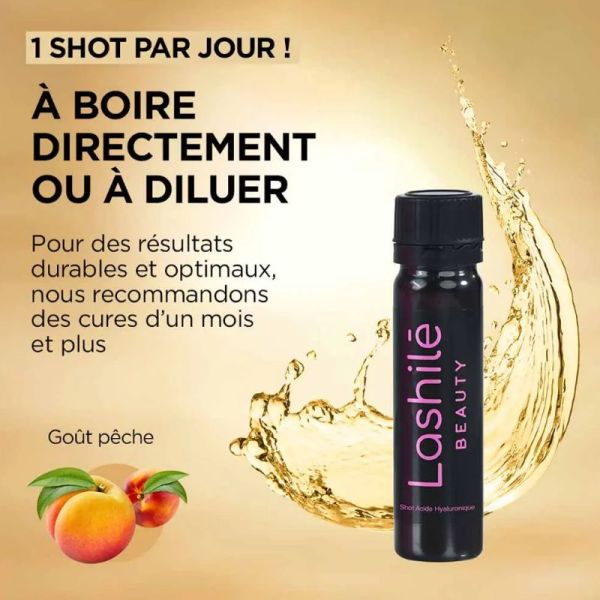 Lashilé Beauty Shots acide hyaluronique anti-rides et élasticité de la peau 14 Shots