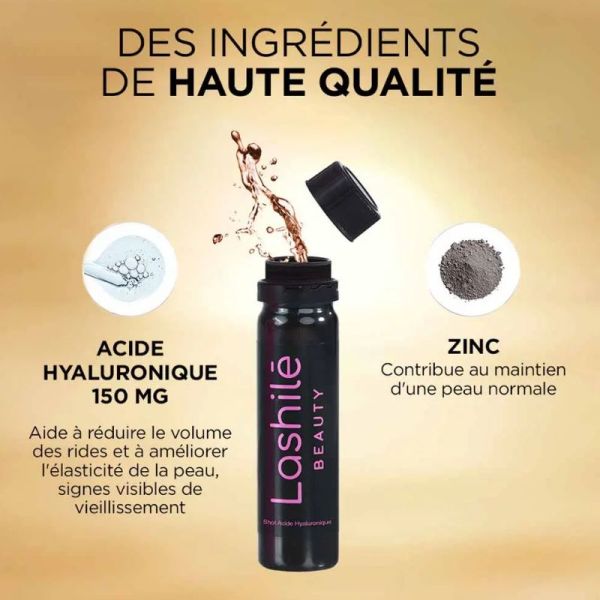 Lashilé Beauty Shots acide hyaluronique anti-rides et élasticité de la peau 14 Shots