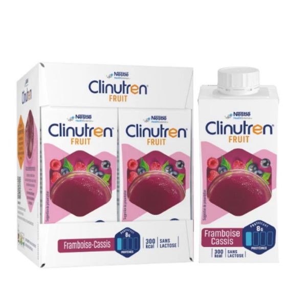 Clinutren Fruit saveur framboise cassis 4x 200 ml