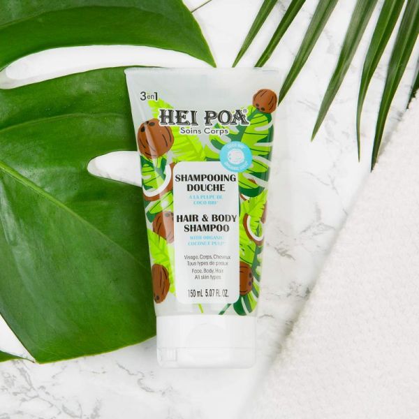 Hei Poa shampooing douche visage, corps & cheveux 150ml