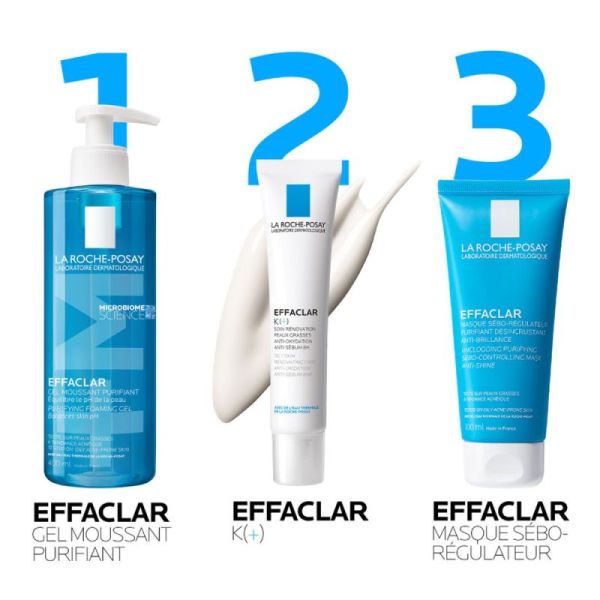 Roche Posay Effaclar K+ soin rénovation peaux grasses 40ml