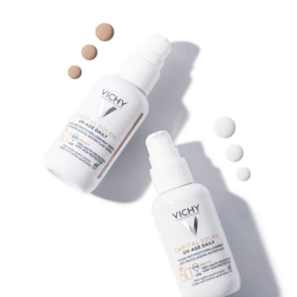 Vichy Capital Soleil UV Age Daily Teinté SPF50 Fluide Anti-Photo vieillissement Teinté SPF50+ 40ml
