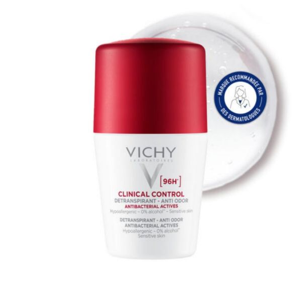 Vichy déodorant protection 96 heures anti-odeur transpiration excessive 50ml 2 x 50 ml