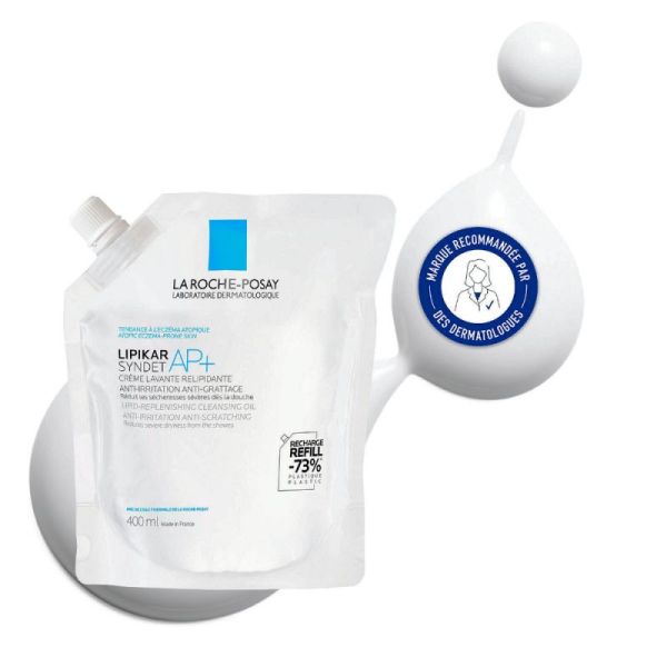 Roche Posay Lipikar Syndet AP+ recharge crème lavante relipidante 400ml