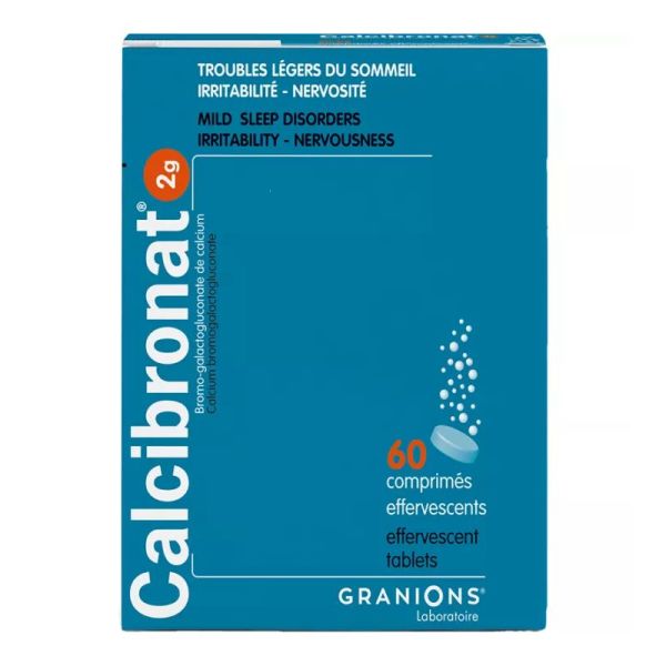 Granions calcibronat calcium pour le stress 60 comprimés